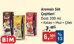 DOST AROMALI SÜT ÇEŞİTLERİ